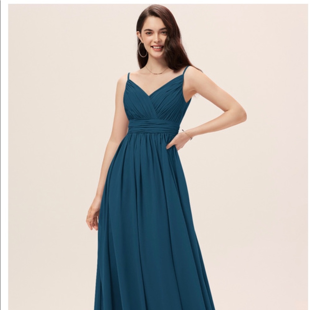 NWT A-line Turquoise long dress -JJ’s House